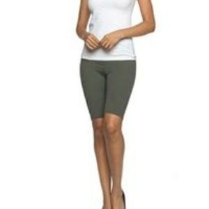 Olive Stretch Bike Shorts